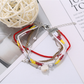 Lovra - Beaded Bohemian Wave Detail Beaded Bracelet