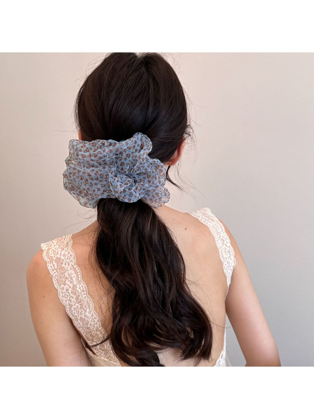 Gifty - Sheer Pattern Mesh Fashion Hair Tie Scrunchie