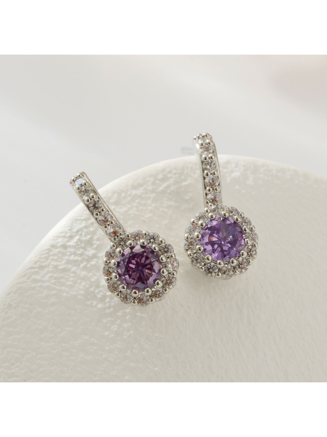 Earedge - Round Geometric Plated Stud Earrings