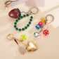 Keypus - Dice and Heart Decorative Bag Charm Keychain