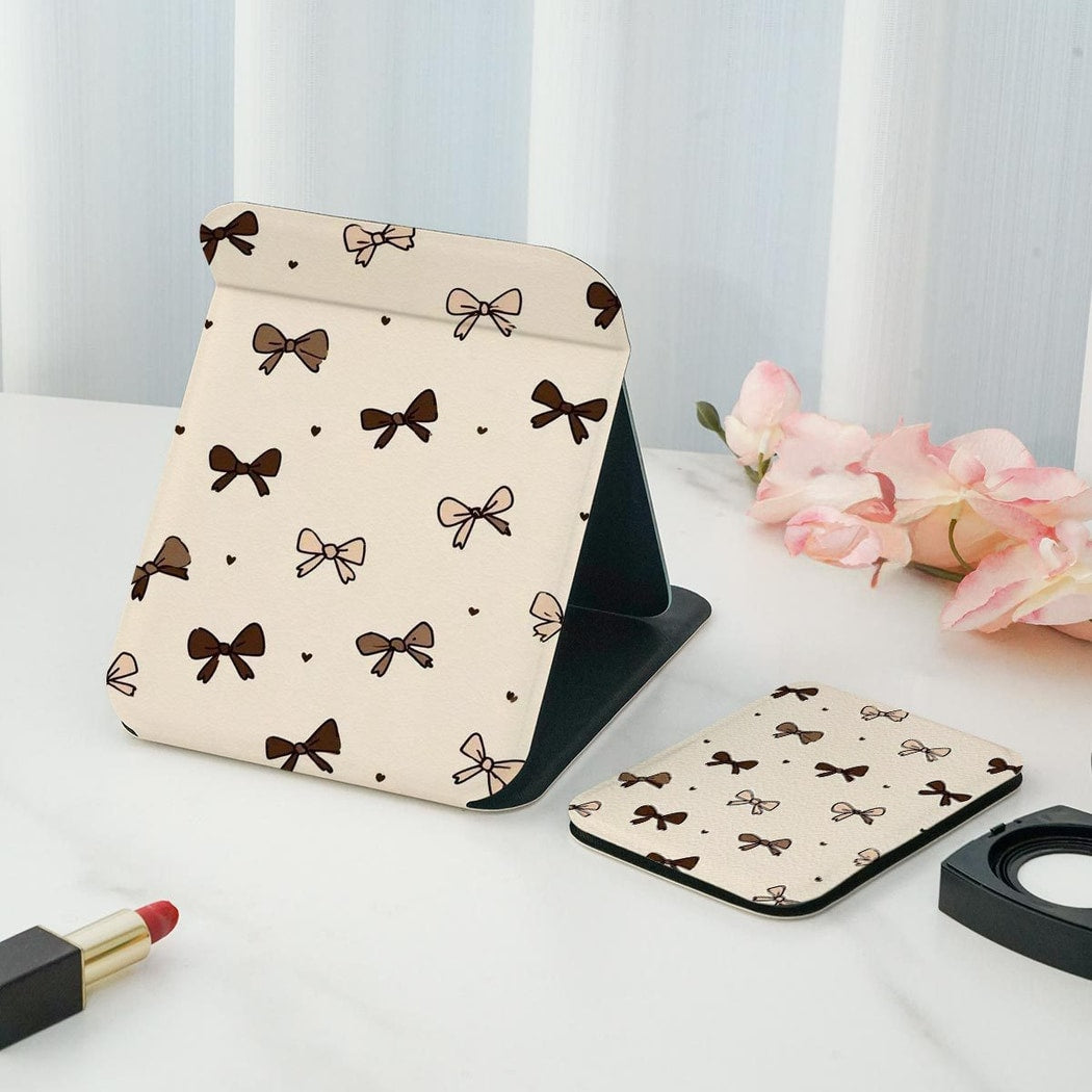 Mirroray - Butterfly Bow Pattern Tabletop Makeup Mirror