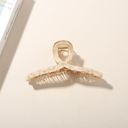 Beau - Geometric Acetate Hollow Wave Claw Hair Clip