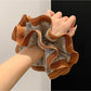 Gifty - Brown Knit Scrunchie Hair Tie