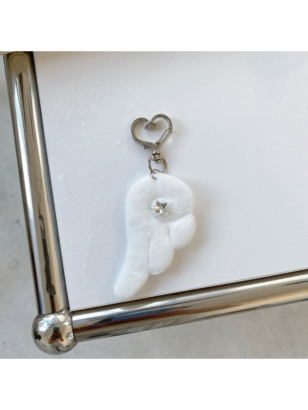 Keypus - Plush Look Angel Wing Purse Charm Keychain
