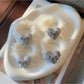 Gifty - Heart Bow Fabric Elastic Scrunchie