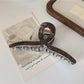 Beau - Vintage Marbled Crisscross Claw Clip