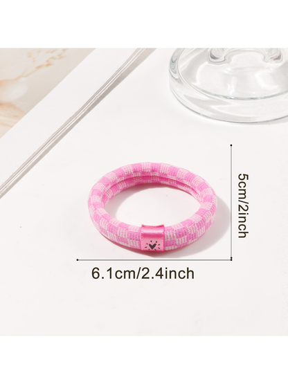 Gifty - Plaid High Elasticity Ponytail Hair Tie