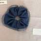 Gifty - Elegant Knit Trim Scrunchie