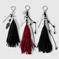 Keypus - Halloween Dark Tassel Skull Cross Keychain