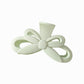 Beau - Matte Bow Design Plastic Alloy Claw Clip