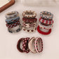 Gifty - Vintage Check Hair Tie (4 Pcs)