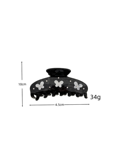 Beau - Bow Detail Rhinestone Style Claw Clip