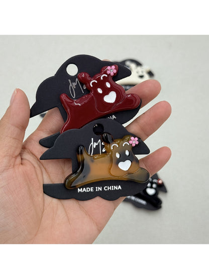 Beau - Happy Puppy Hair Clip