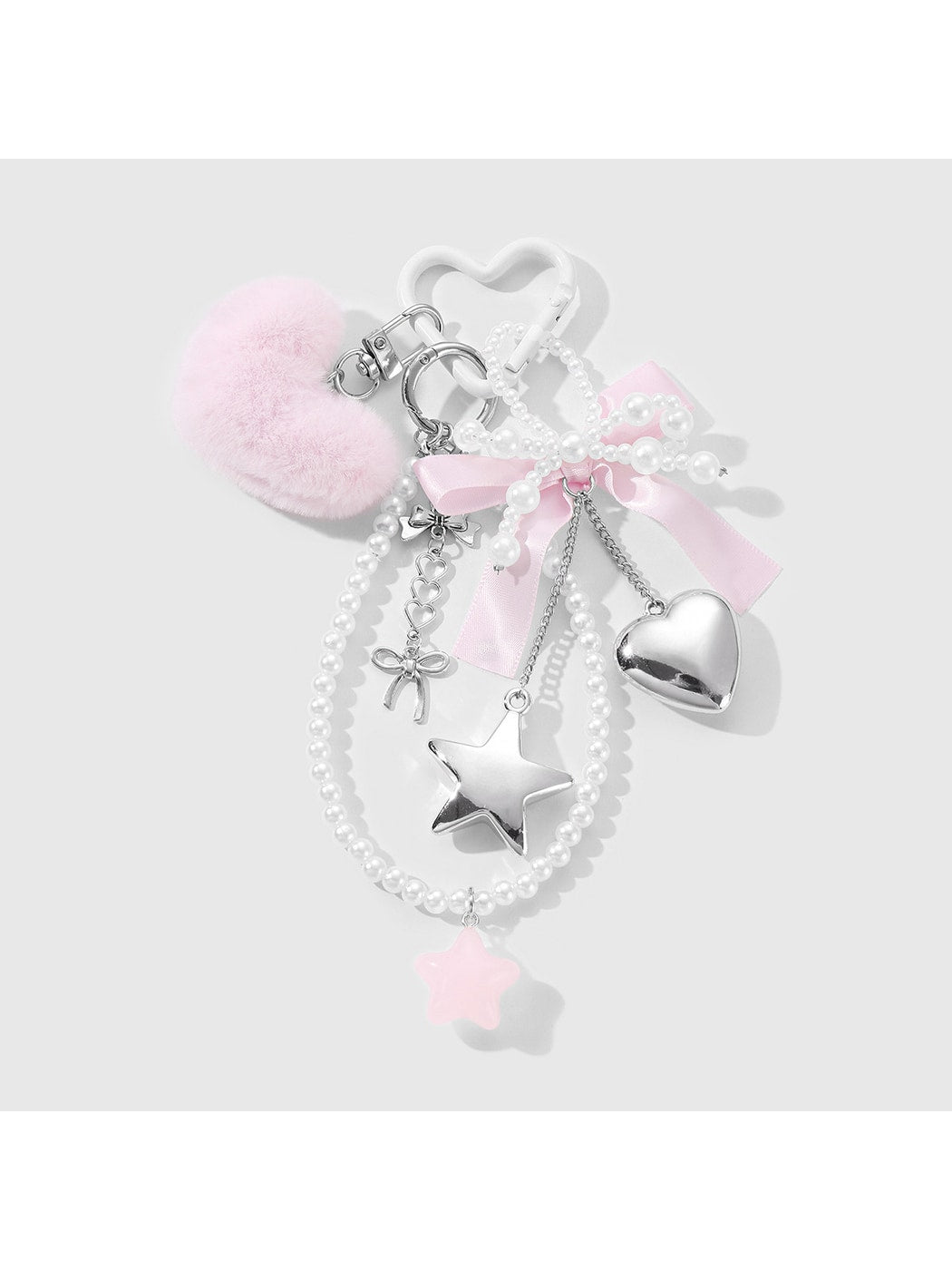 Keypus - Y2K Sweet Bow Cherry Bag Charm Keychain