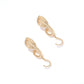 Earedge - Plated Alloy Cobra Shape Dangle Earrings