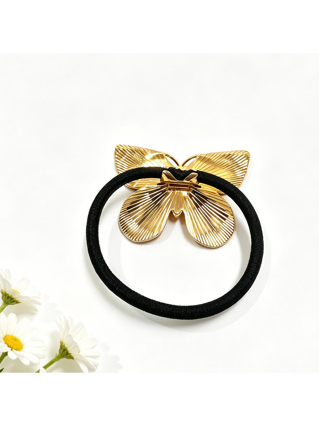 Gifty - Vintage Butterfly Alloy Ponytail Hair Tie