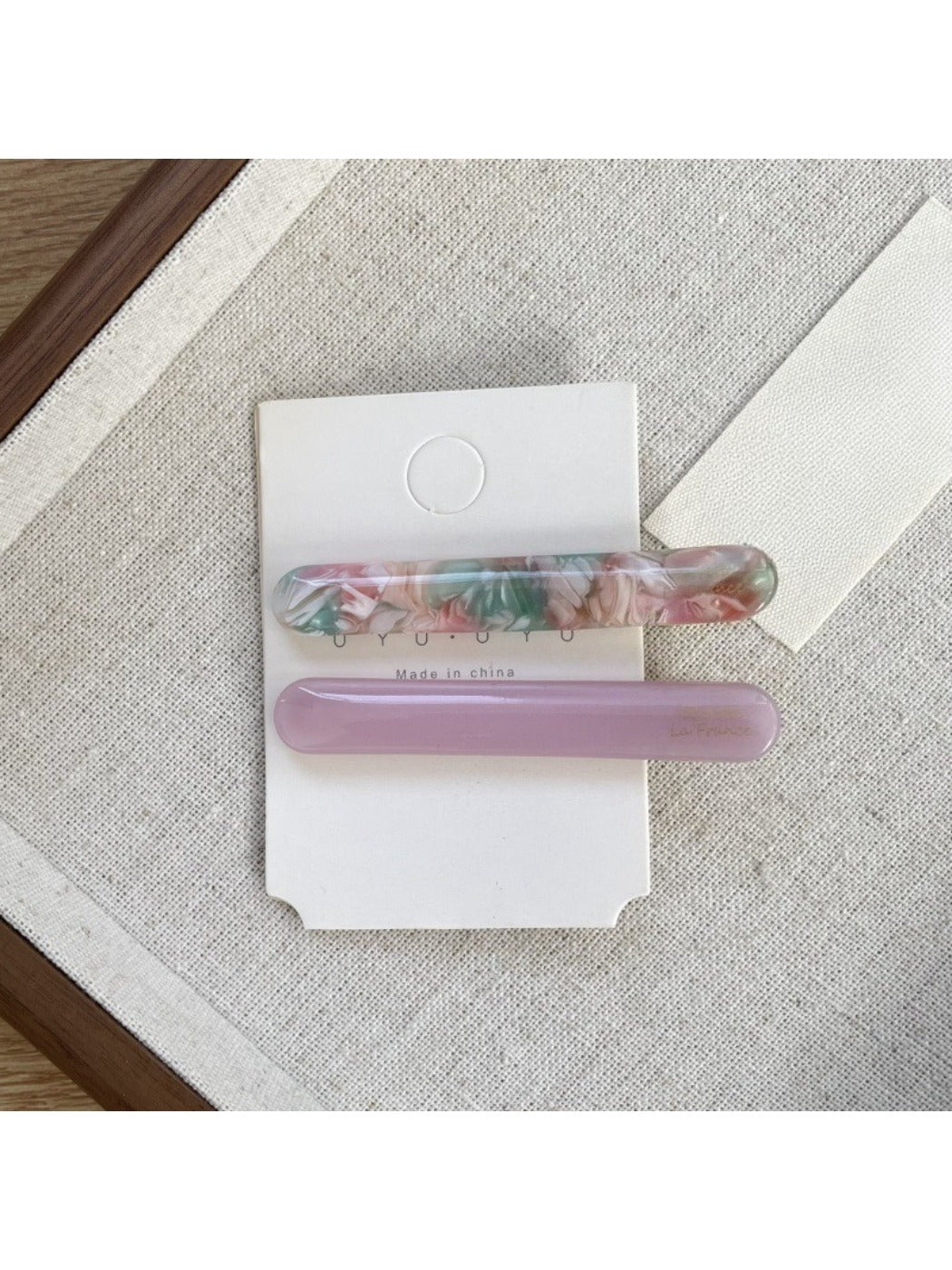 Beau - Retro Oval Acetate Hair Clip