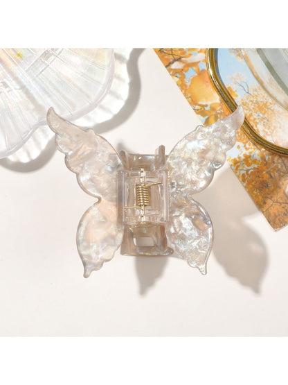 Beau - Iridescent Butterfly Shimmering  Hair Clips