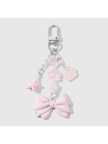 Keypus - Y2K Style Bow Wing Flower Keychain Bag Charm