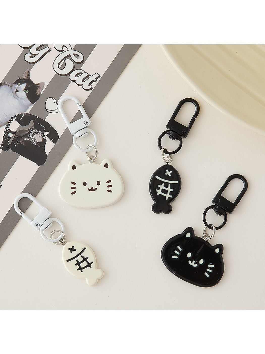 Keypus - Cat Shaped Fish Design Keychain