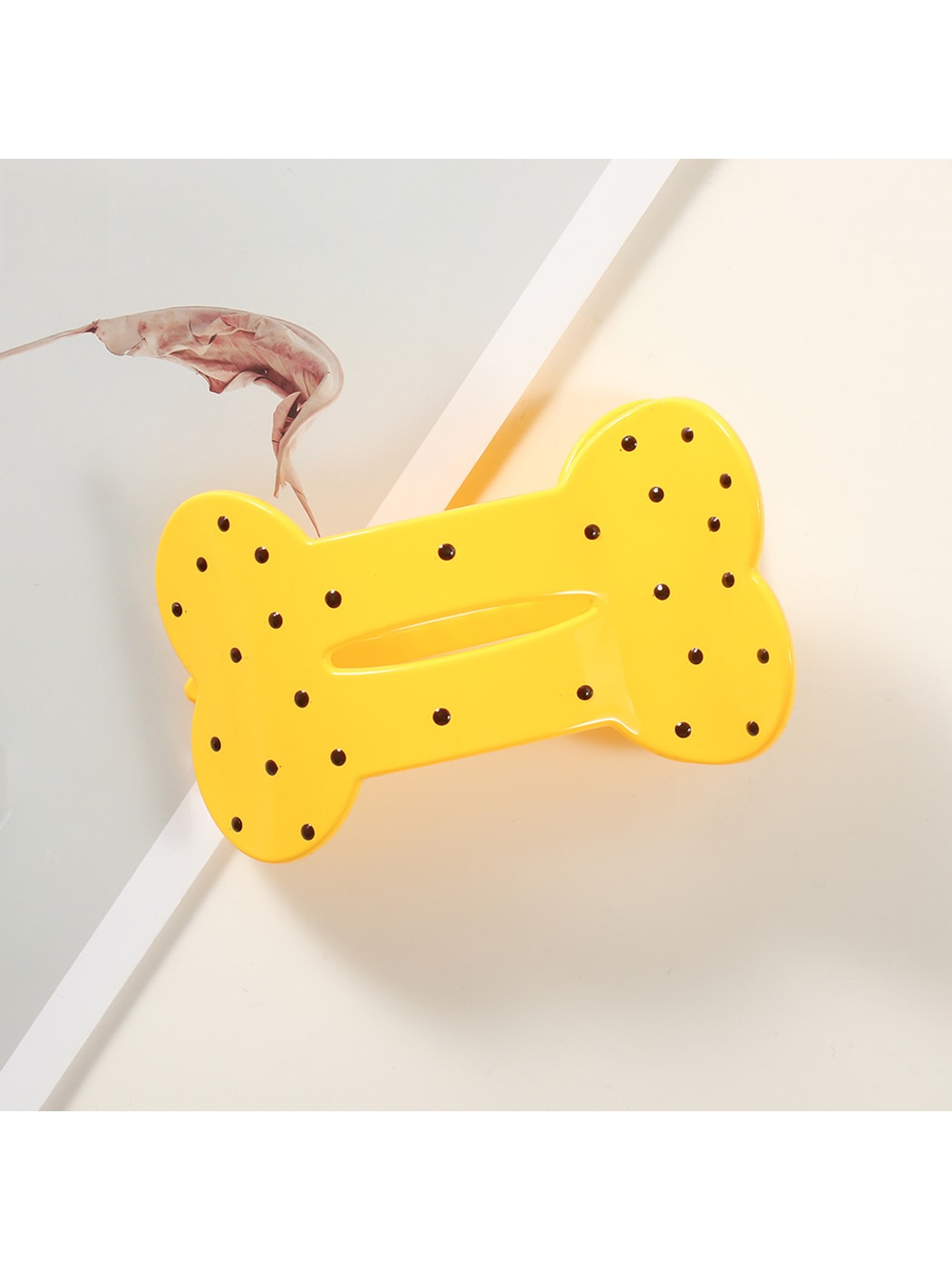 Beau - Polka Dot Cloud Shape PC Duckbill Hair Clip