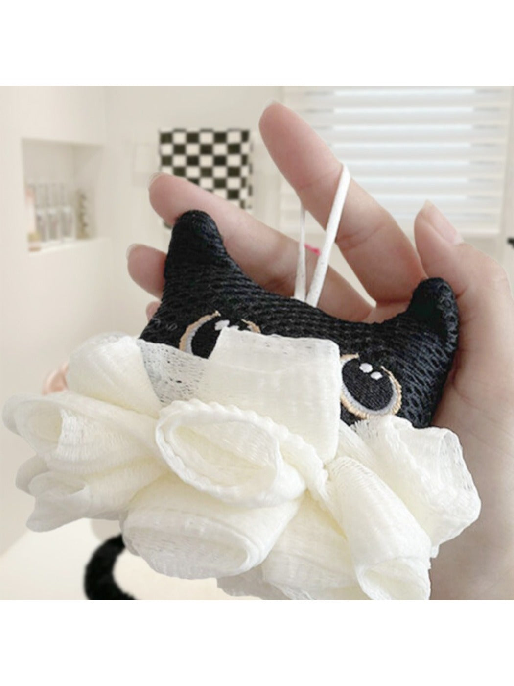 Papo - Adorable Cat Shaped Bath Pouf