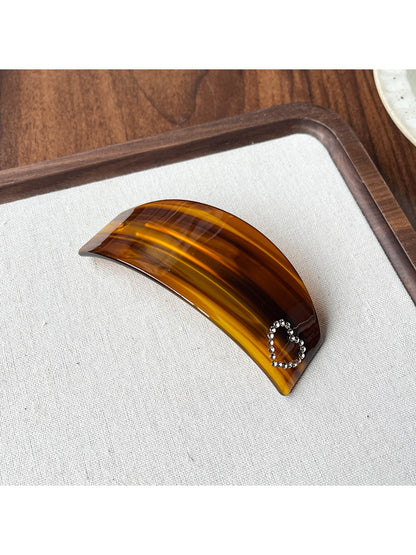 Beau - Acetate Gradient Brown Hair Clip