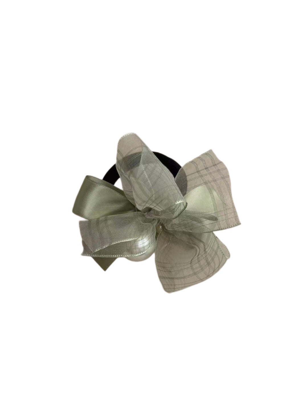 Gifty - Polyester Mesh Bow Detail Ponytail Hair Tie