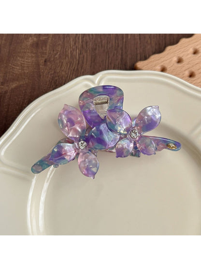 Beau - Elegant Double Bloom Claw Clip