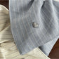 Gifty - Square Scrunchie Hair Tie Striped Fabric