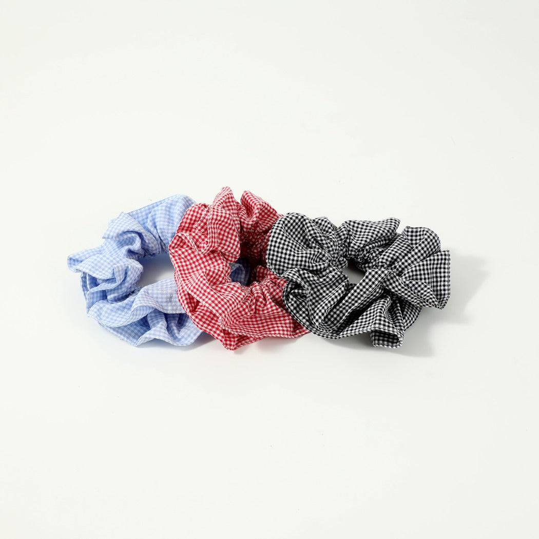 Gifty - Vintage Plaid Double Layer Scrunchie