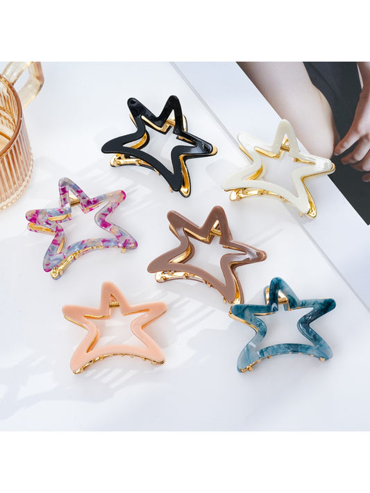 Beau - Minimalist Star Cut Out Claw Clip