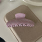 Beau - Pink Polka Dot Hair Claw Clip