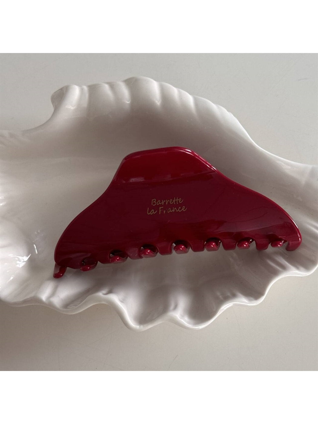 Beau - Irregular Acetate Fiber Glossy Finish Claw Clip