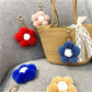 Keypus - Flower Pompom Bag Charm Keychain
