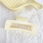 Beau - Geometric Plastic Line Detail Claw Hair Clip