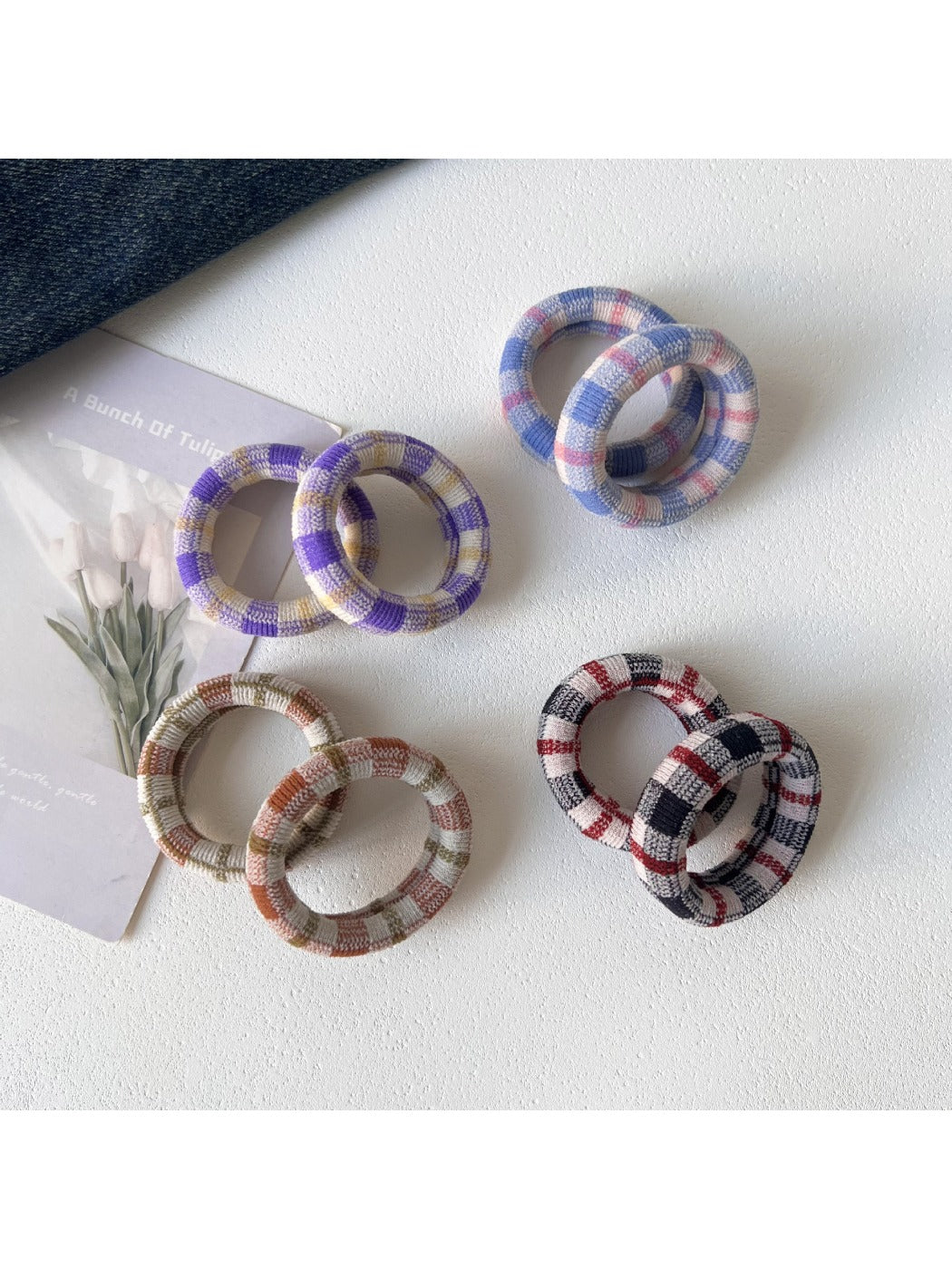 Gifty - Colorful Plaid Hair Tie