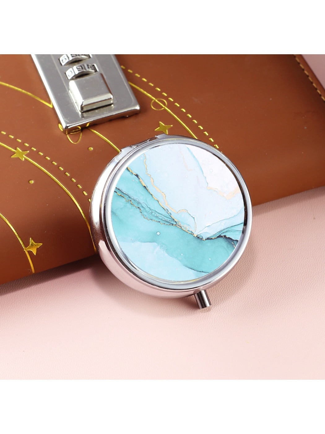 Mirroray - Colorful Three Compartment Portable Mirror