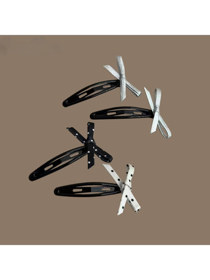 Beau - Minimalist Bow Barrette Front Hair Clip