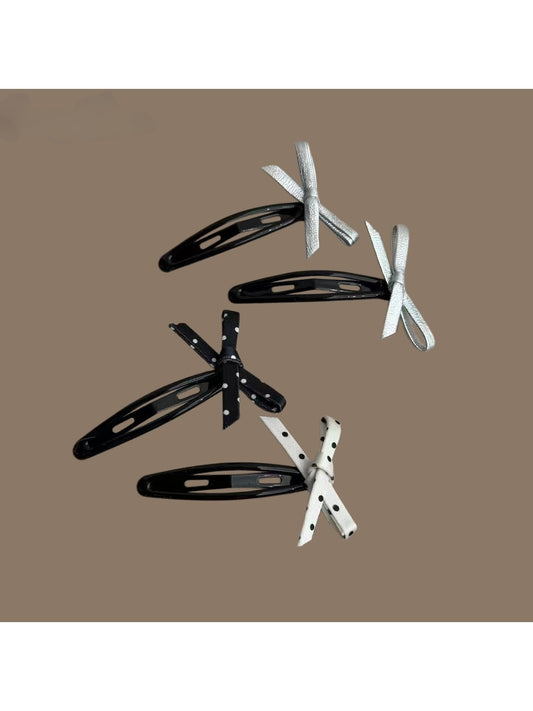Beau - Minimalist Bow Barrette Front Hair Clip