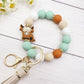 Keypus - Cartoon Animal Tassel Silicone Keychain