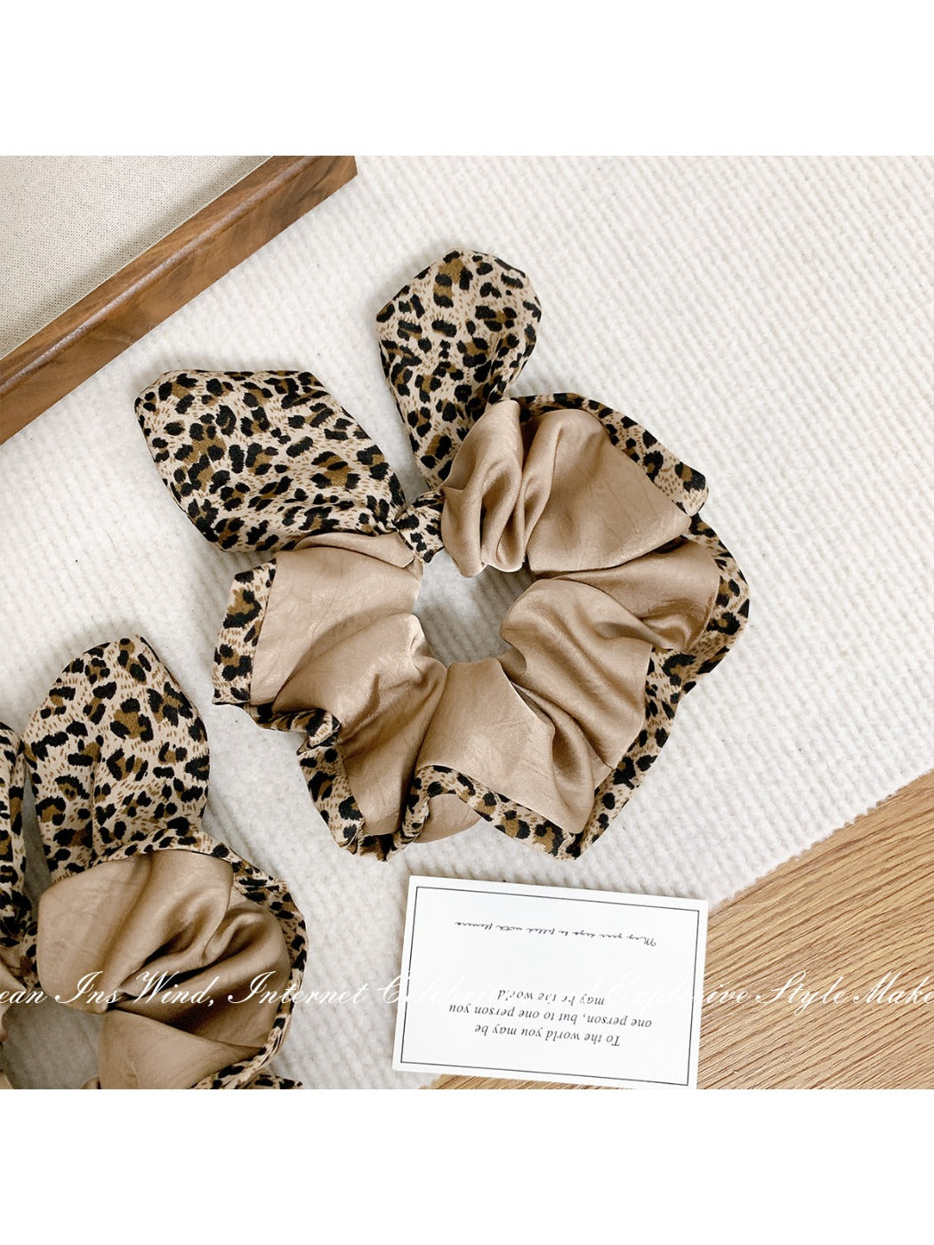 Gifty - Retro Leopard-print Hair Ring