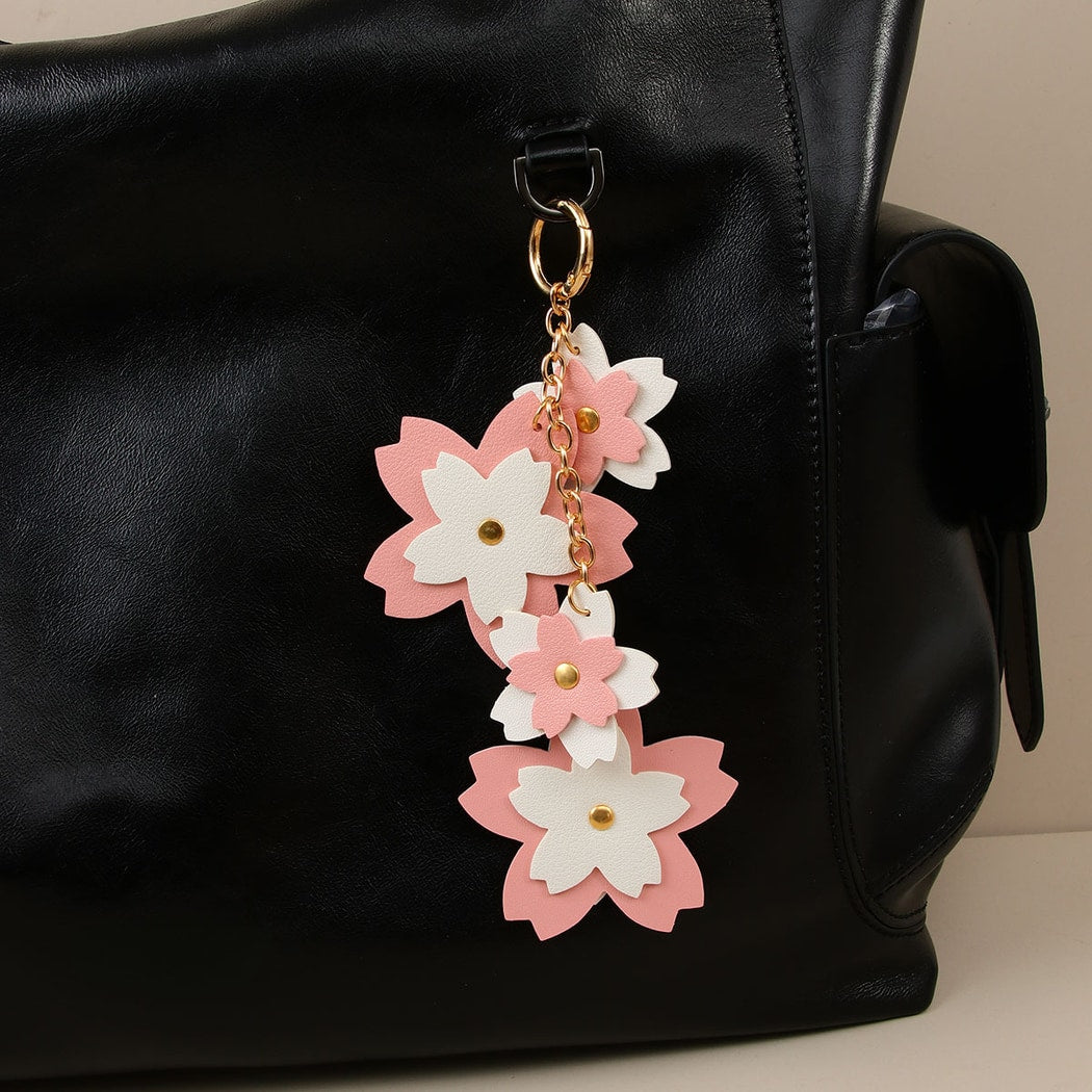 Keypus - Cherry Blossom PU Alloy Keychain