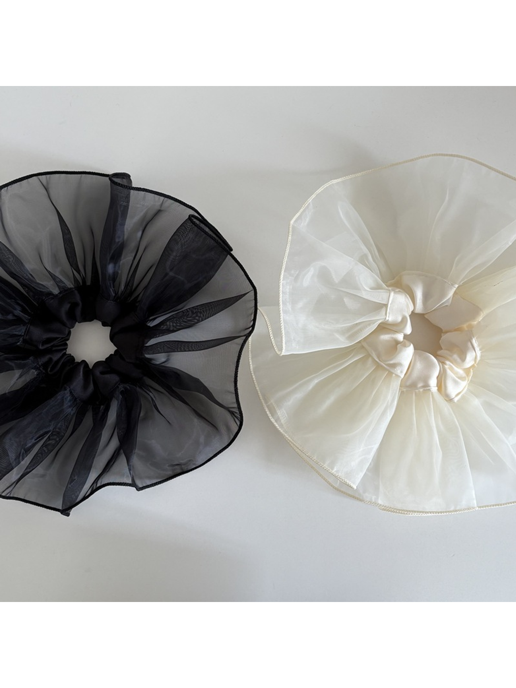 Gifty - Sheer Ruffled Ballet Style Hair Scrunchie