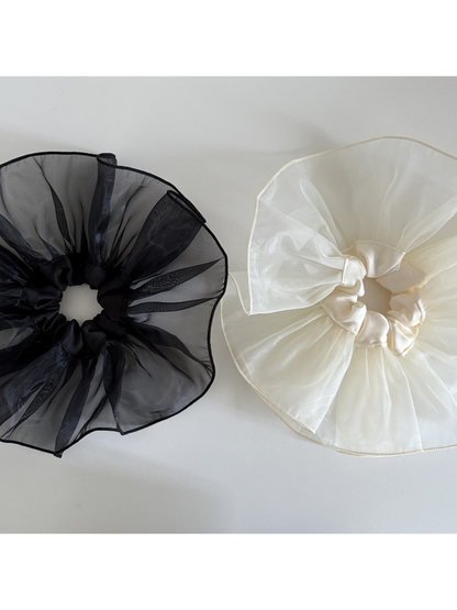 Gifty - Sheer Ruffled Ballet Style Hair Scrunchie