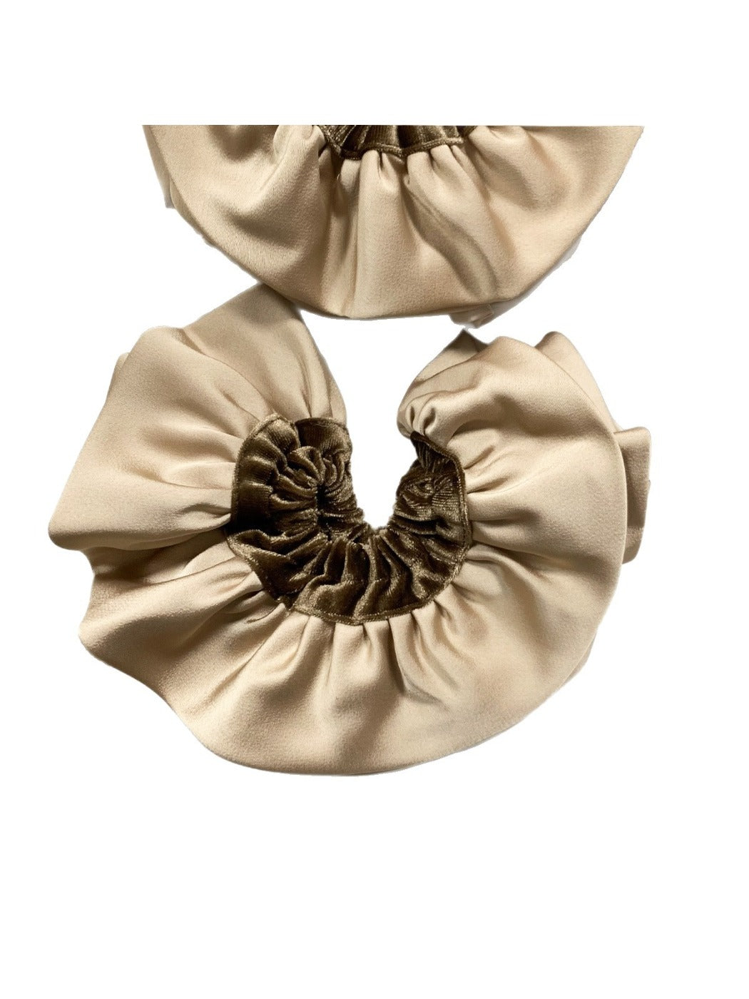 Gifty - Coffee Satin Velvet Hair Ring