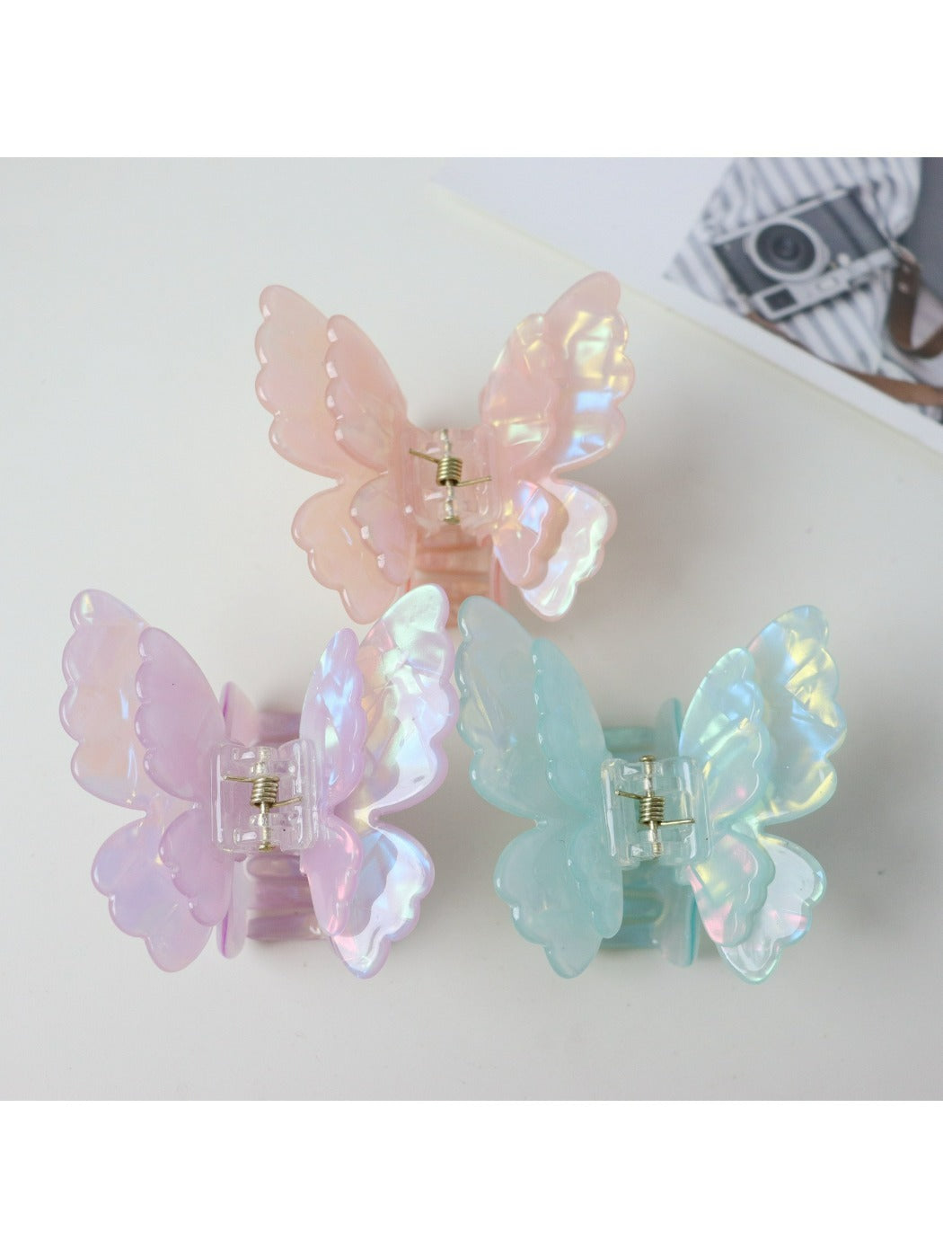Beau - Double Layer Sweet Butterfly Clip