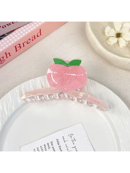 Beau - Cute Acrylic Floral Smiley Face Claw Clip