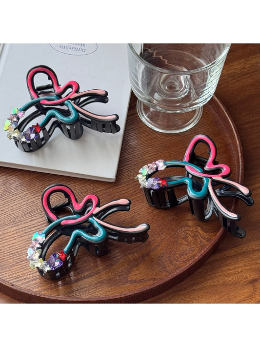 Beau - Elegant Bow Hair Clip with Rhinestones