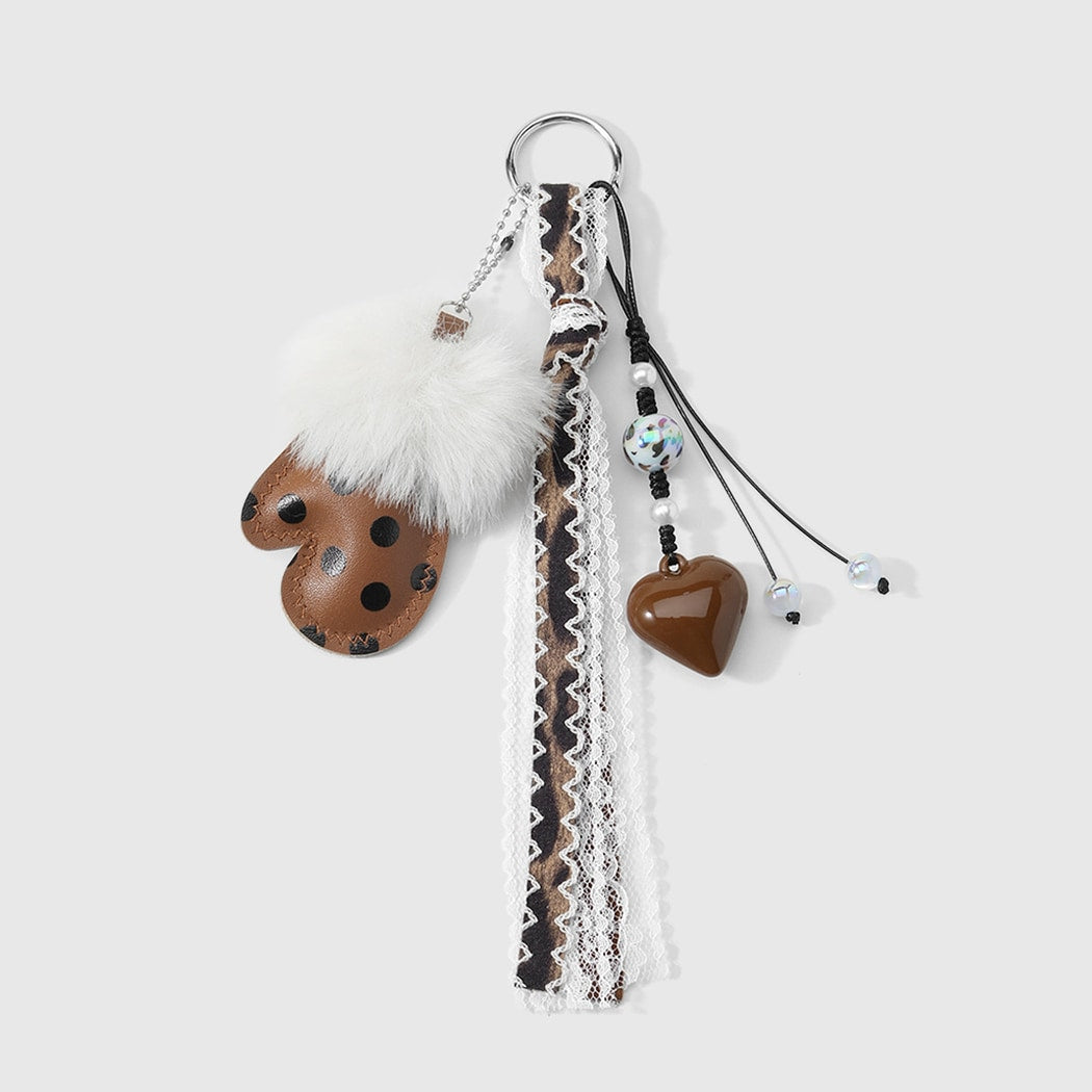 Keypus - Retro Plush Glove Design Keychain